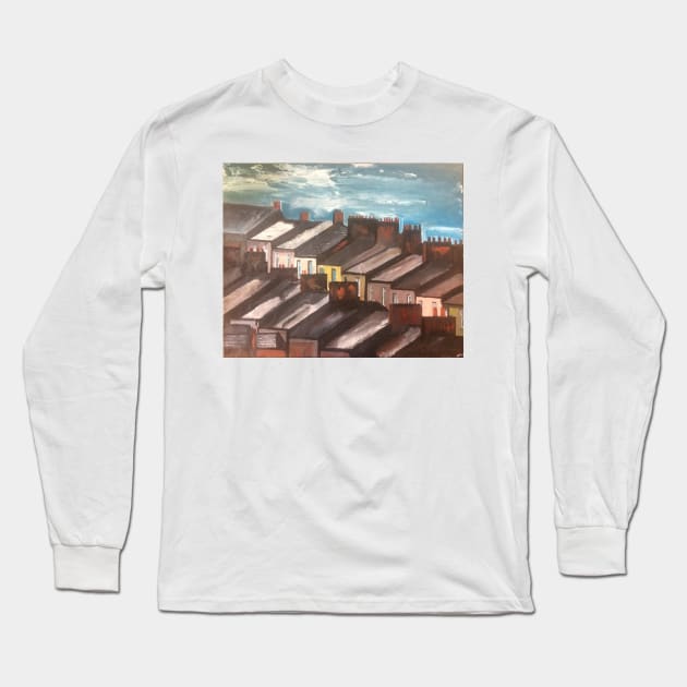 Bristol Rooftops, England Long Sleeve T-Shirt by golan22may